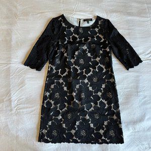 Juicy Couture women's 3/4 sleeve black lace mini dress - Size 6